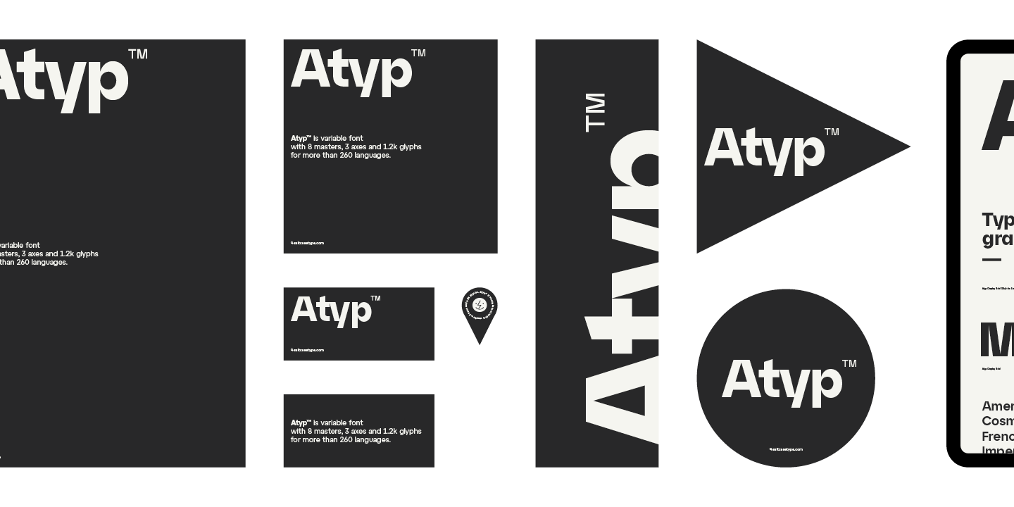 Atyp Medium Font preview